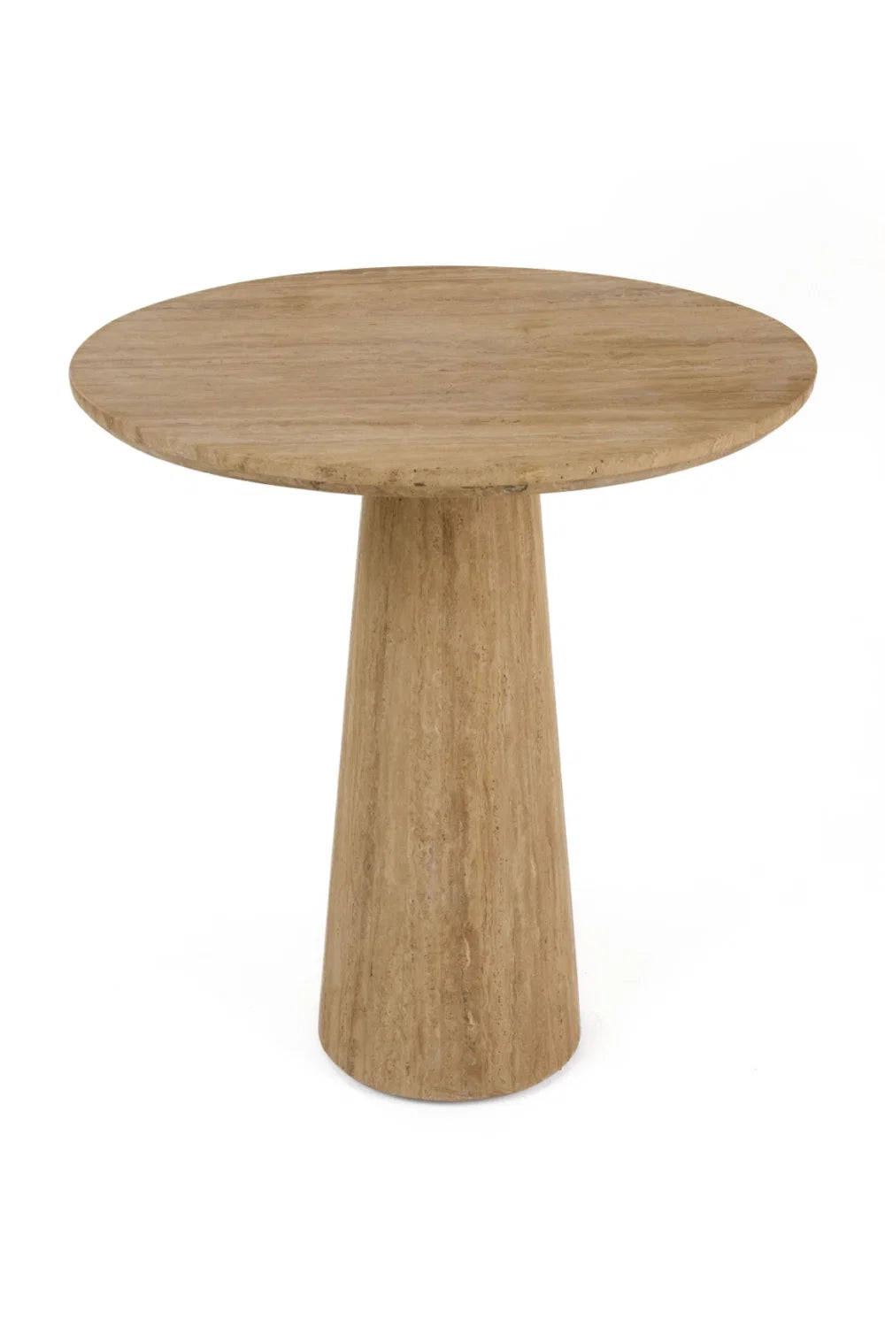 Luxury Velma Travertine Round Dining Table Modern Italian Style for Villa