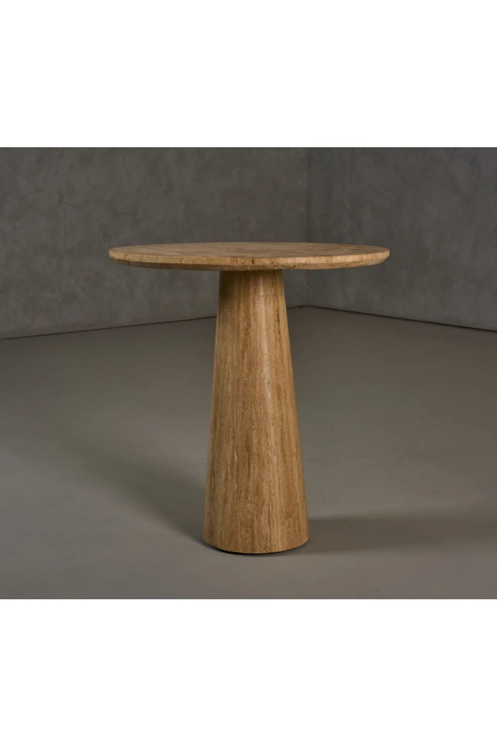 Luxury Velma Travertine Round Dining Table Modern Italian Style for Villa