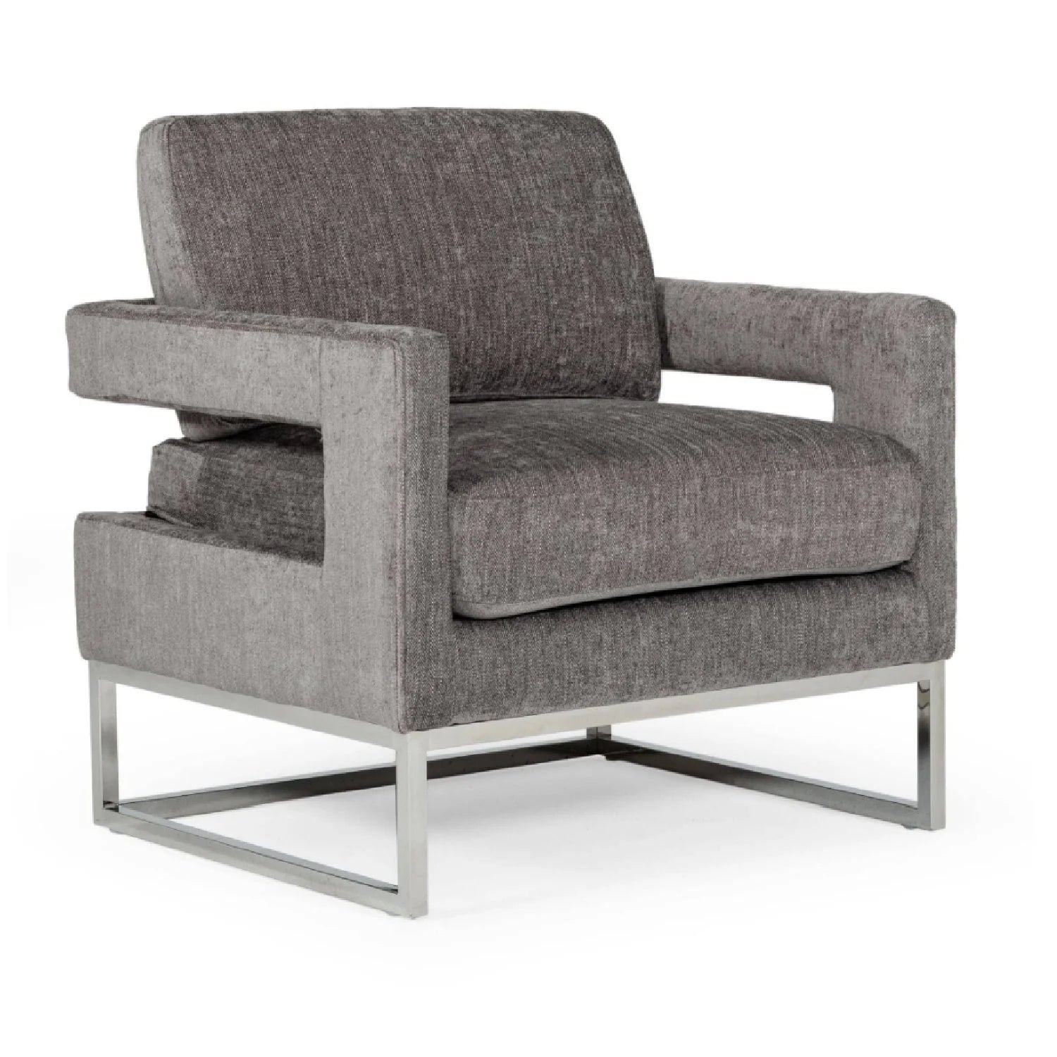 Luxury Velvet Accent Chair Modern Italian Style for Villa
