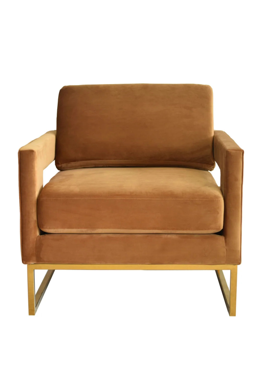 Luxury Velvet Accent Chair Modern Italian Style for Villa