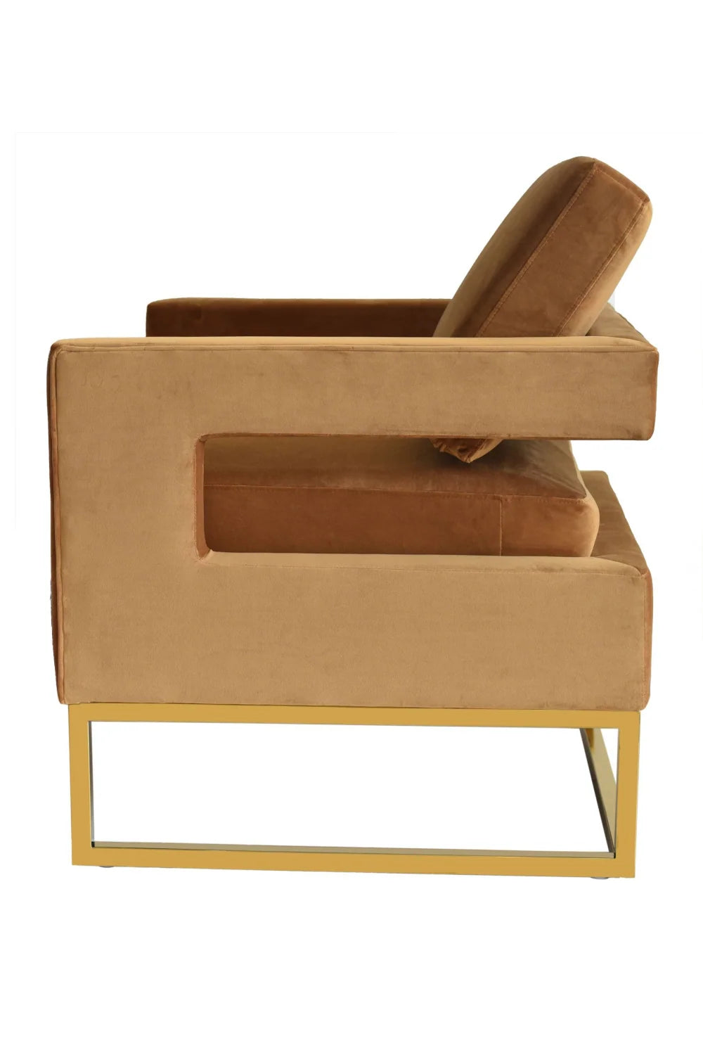 Luxury Velvet Accent Chair Modern Italian Style for Villa
