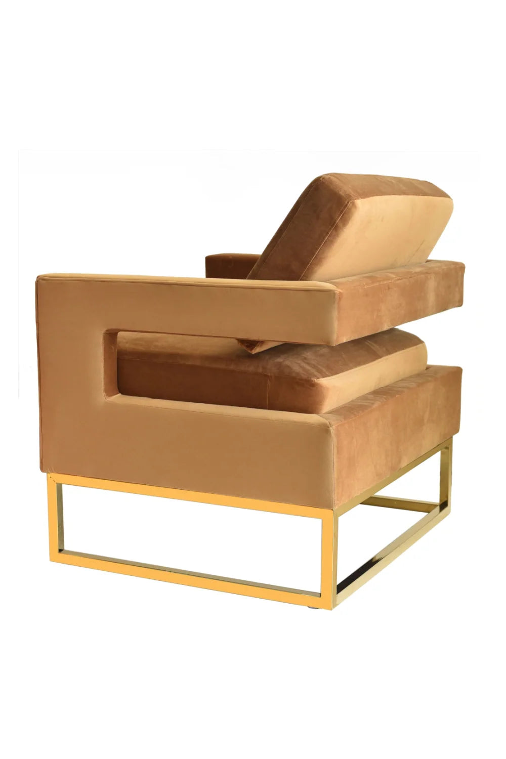 Luxury Velvet Accent Chair Modern Italian Style for Villa