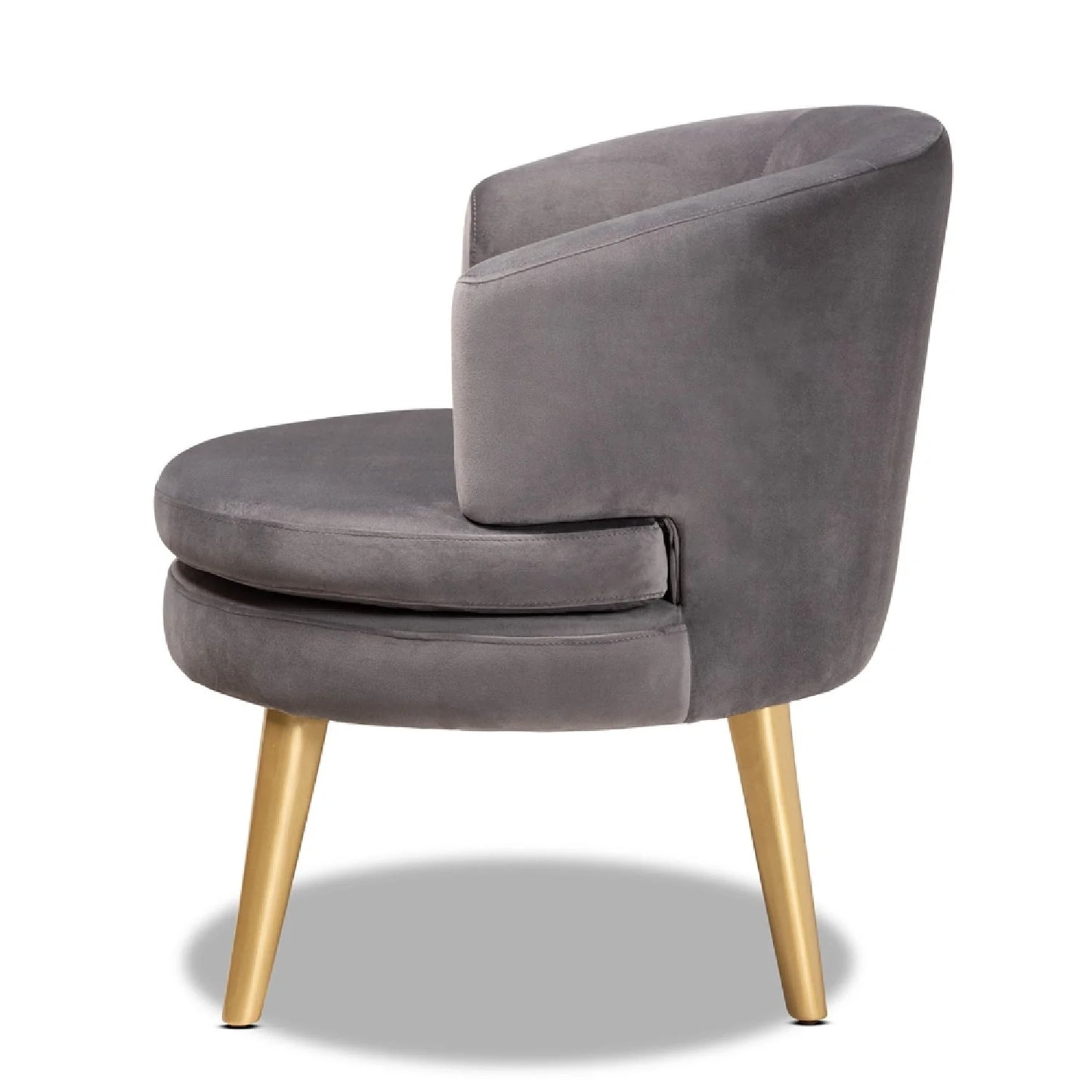 Luxury Velvet Accent Chair Modern Italian Style for Villa
