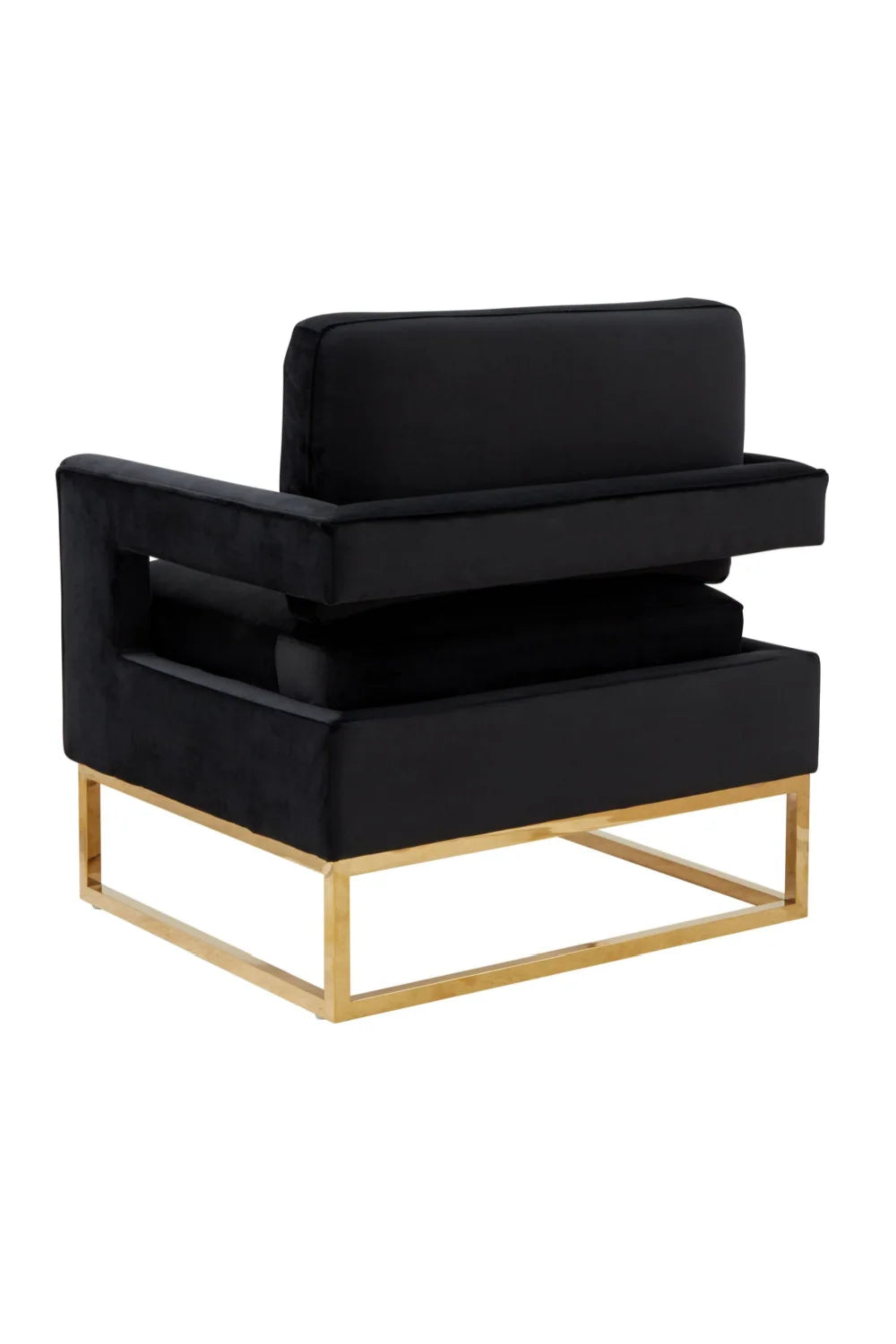 Luxury Velvet Accent Chair Modern Italian Style for Villa