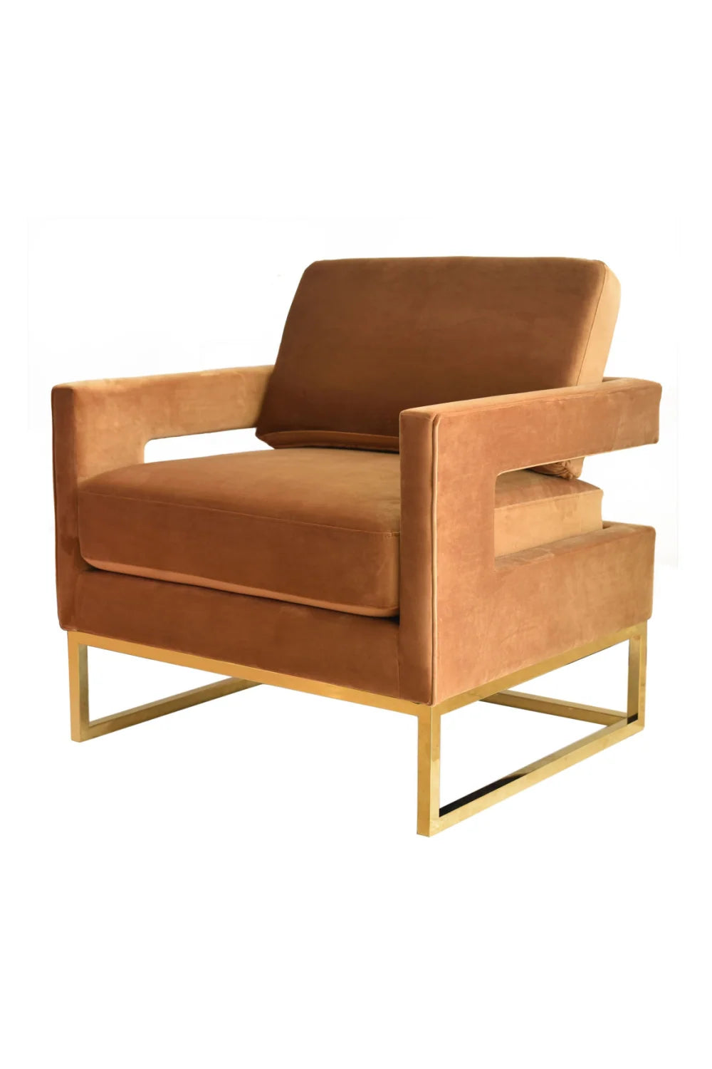 Luxury Velvet Accent Chair Modern Italian Style for Villa
