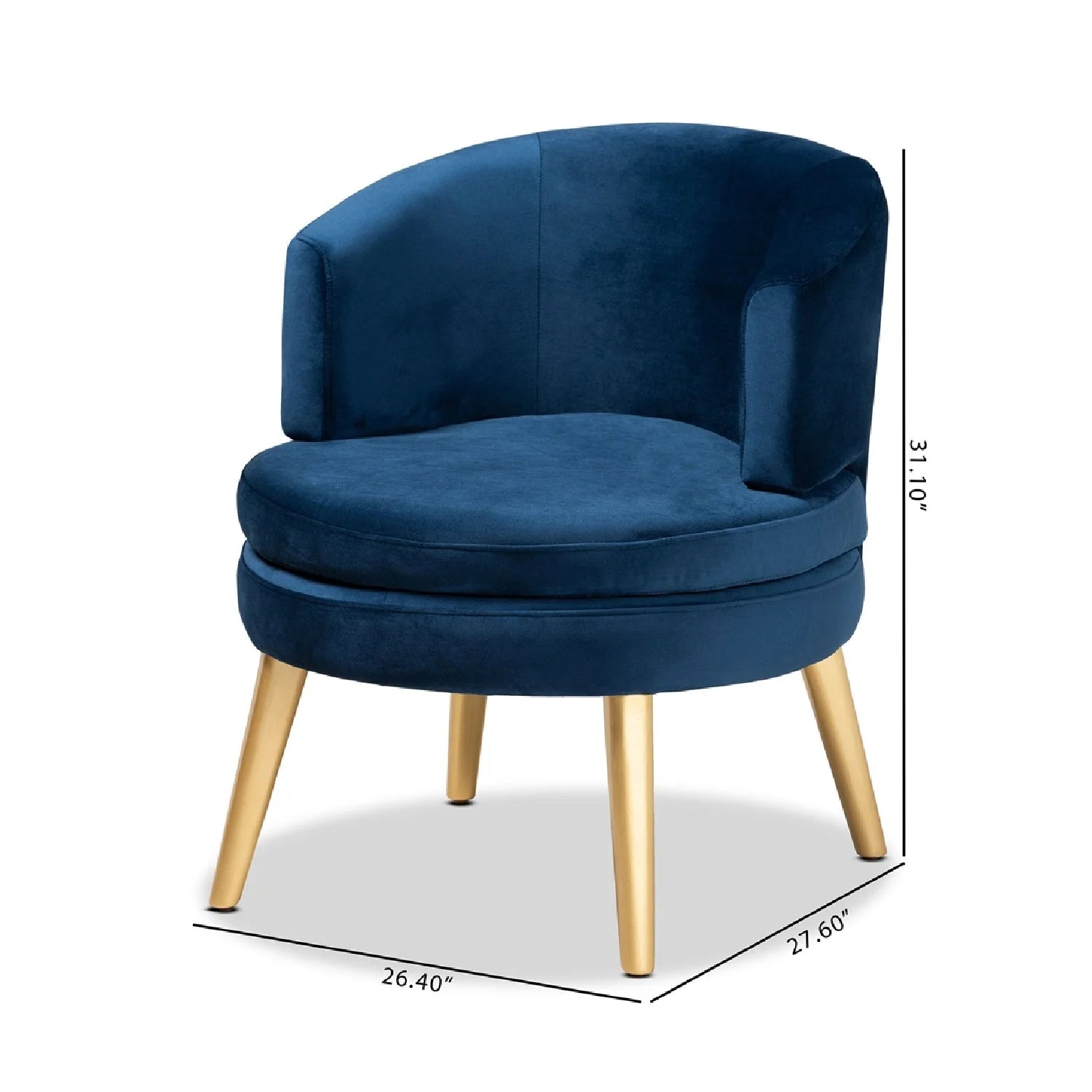 Luxury Velvet Accent Chair Modern Italian Style for Villa