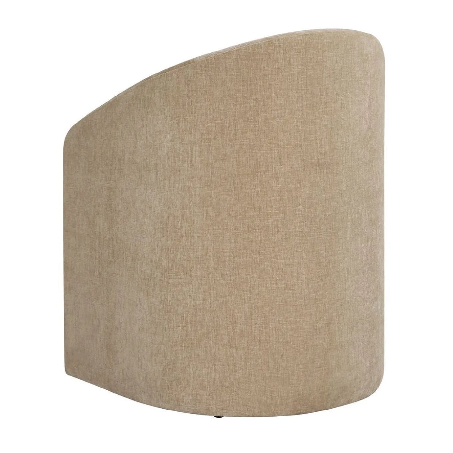 Luxury Velvet Barrel Wheeled Dining Chair European Style for Villa