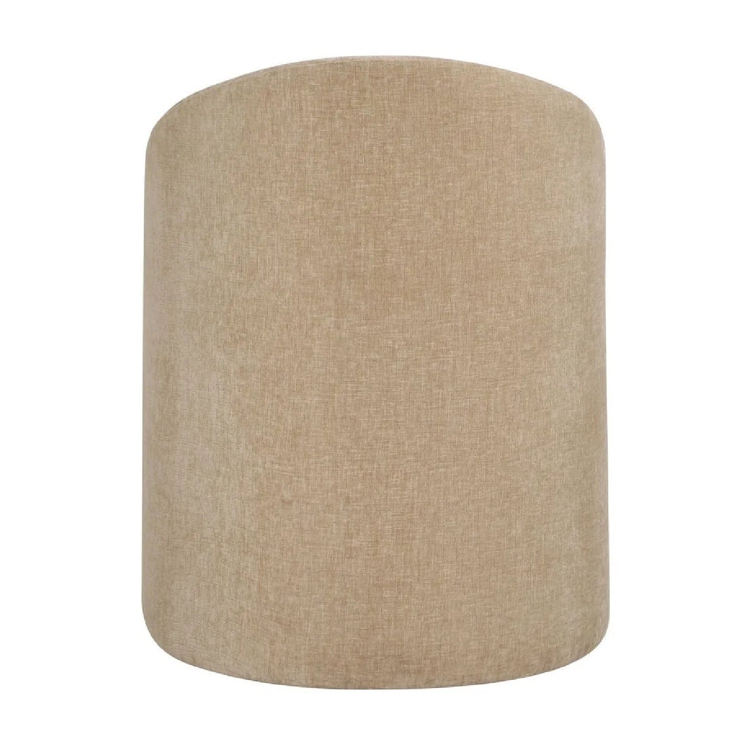 Luxury Velvet Barrel Wheeled Dining Chair European Style for Villa