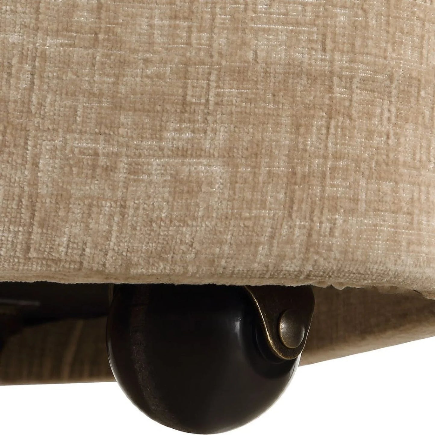 Luxury Velvet Barrel Wheeled Dining Chair European Style for Villa