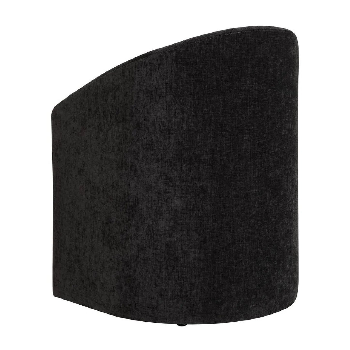 Luxury Velvet Barrel Wheeled Dining Chair European Style for Villa