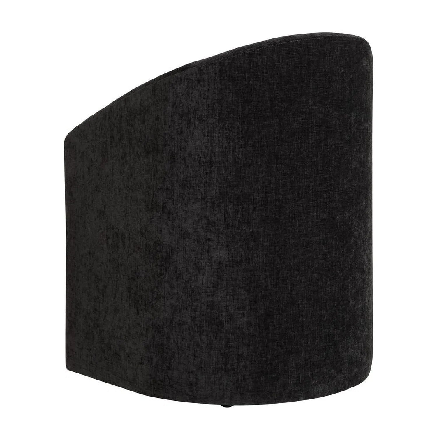 Luxury Velvet Barrel Wheeled Dining Chair European Style for Villa