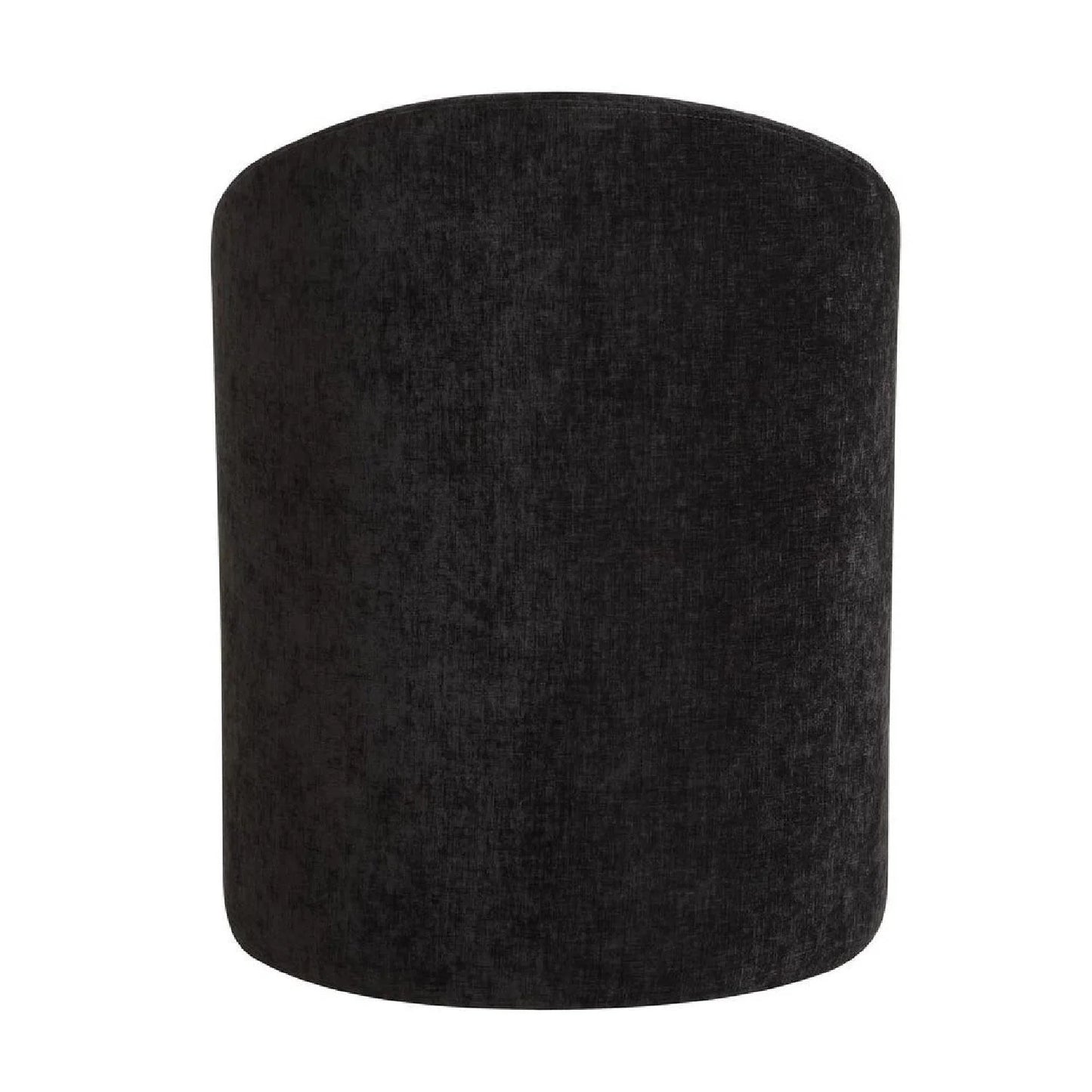 Luxury Velvet Barrel Wheeled Dining Chair European Style for Villa