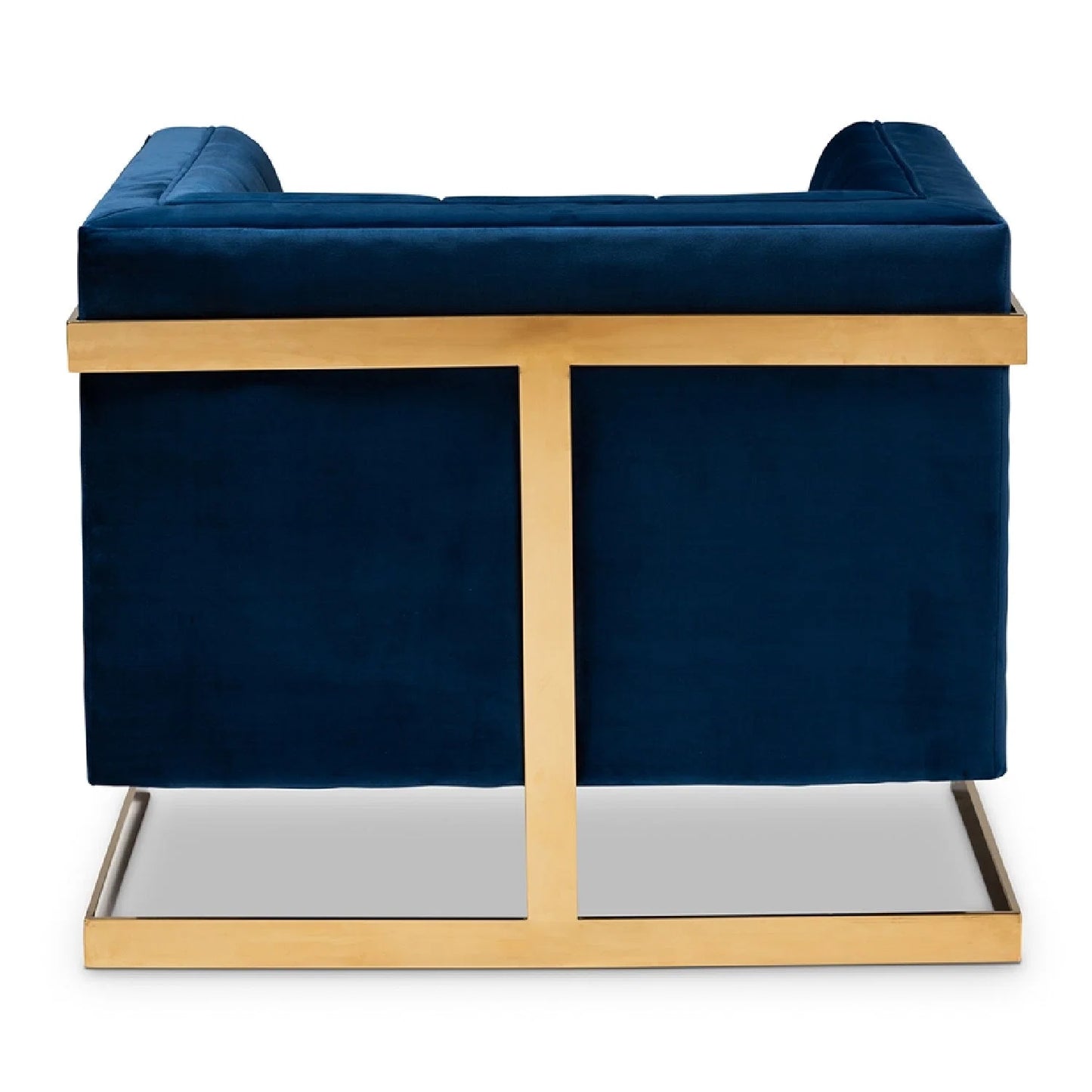 Luxury Velvet Button Tufted Accent Chair Modern Italian Style for Villa