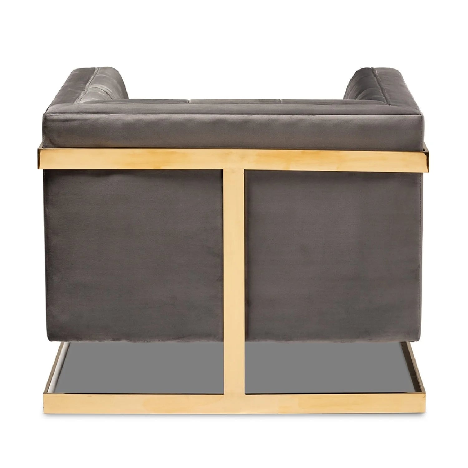 Luxury Velvet Button Tufted Accent Chair Modern Italian Style for Villa