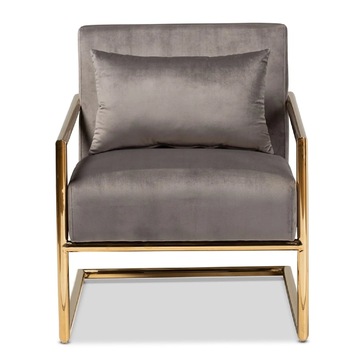 Luxury Velvet Cantilevered Lounge Chair Modern Italian Style for Villa