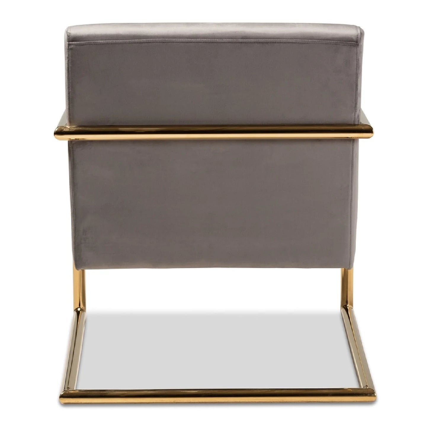 Luxury Velvet Cantilevered Lounge Chair Modern Italian Style for Villa