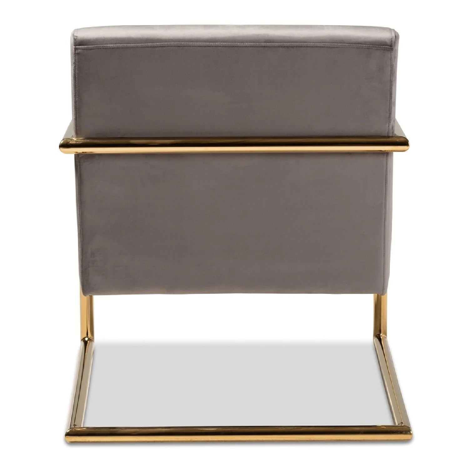 Luxury Velvet Cantilevered Lounge Chair Modern Italian Style for Villa