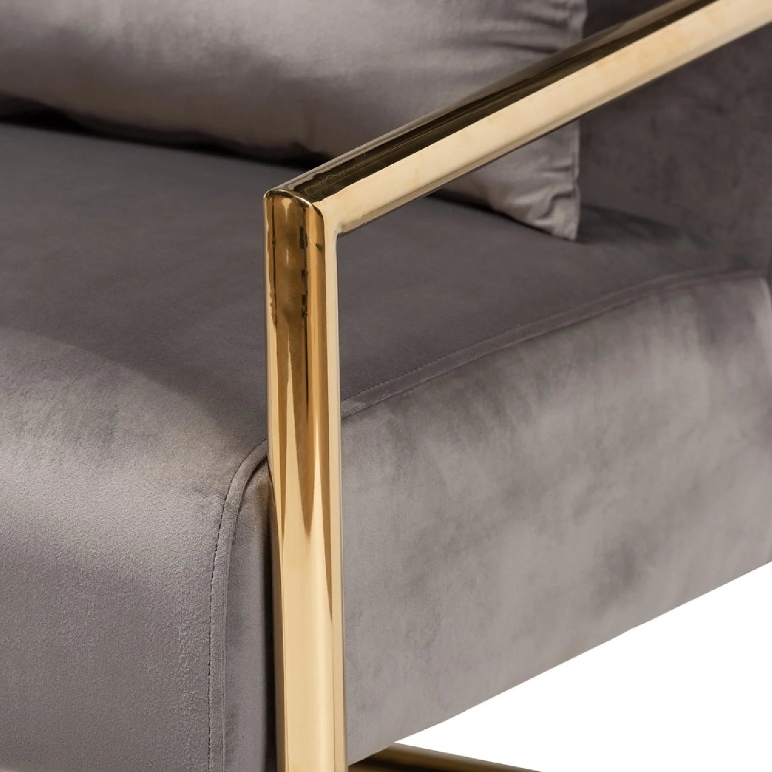 Luxury Velvet Cantilevered Lounge Chair Modern Italian Style for Villa