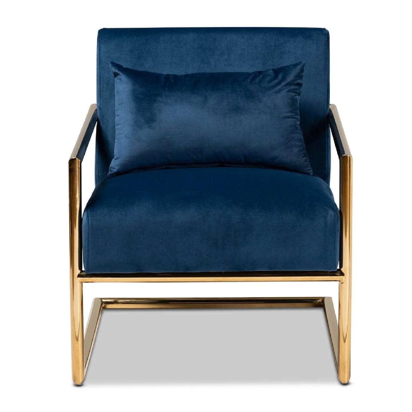 Luxury Velvet Cantilevered Lounge Chair Modern Italian Style for Villa
