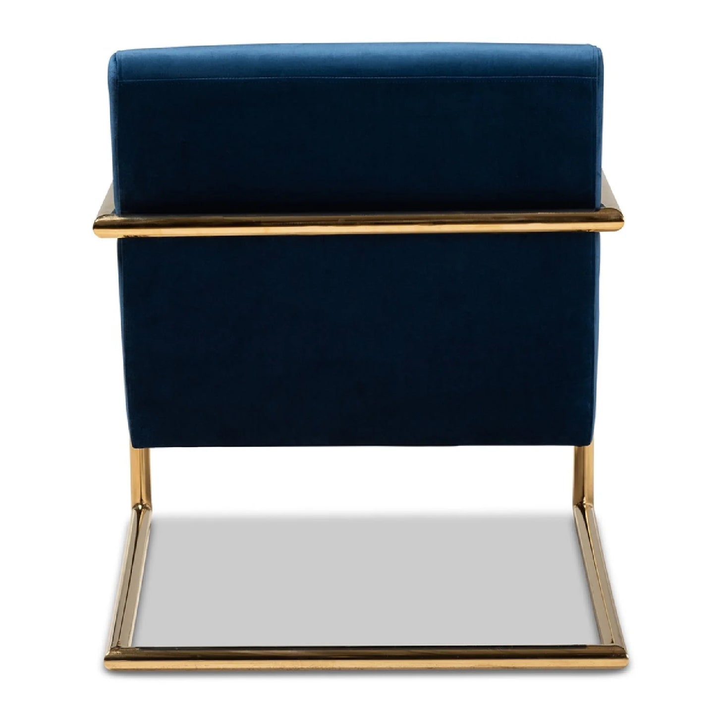 Luxury Velvet Cantilevered Lounge Chair Modern Italian Style for Villa