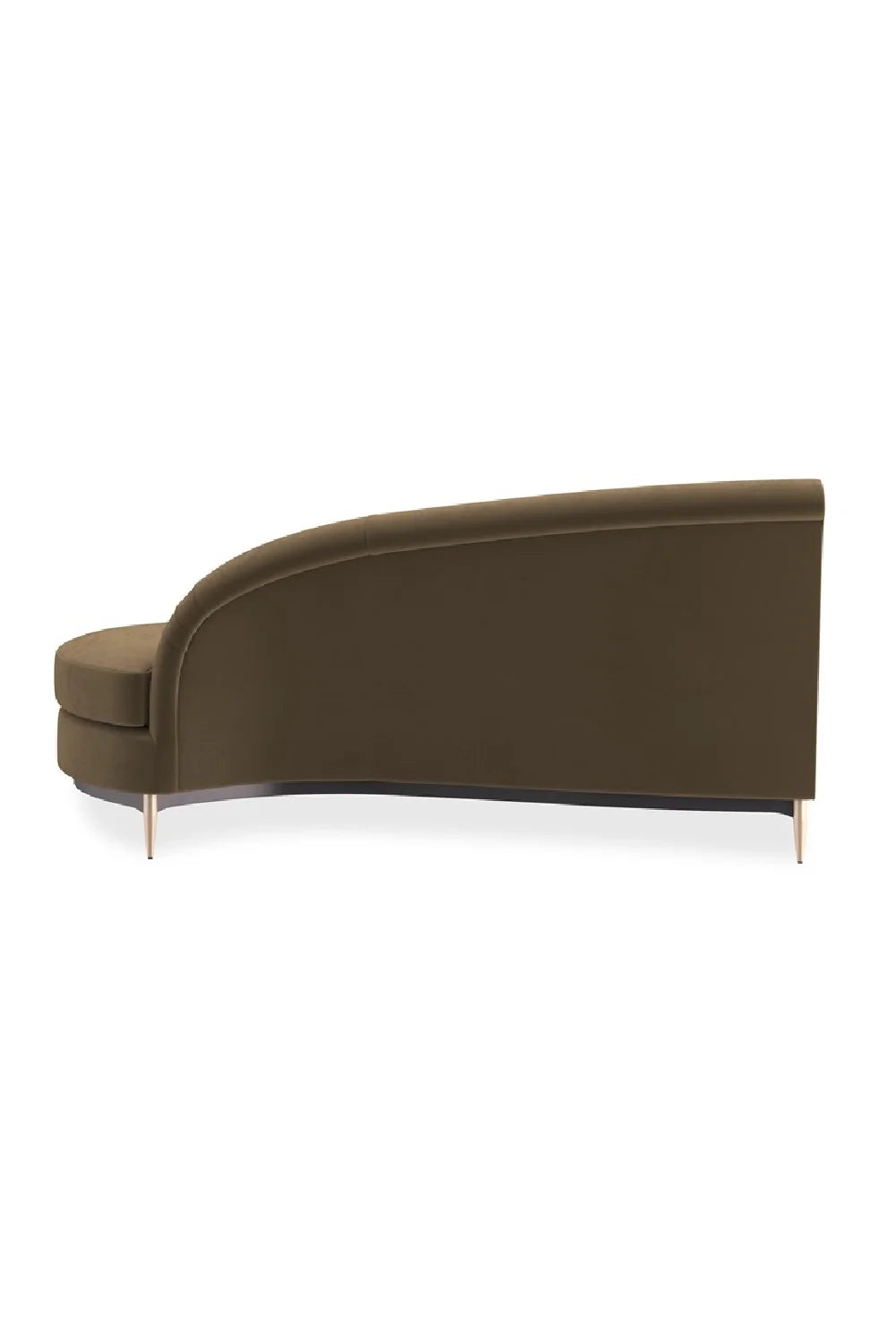 Luxury Velvet Fabric Sectional Sofa Modern Italian Style for Villa