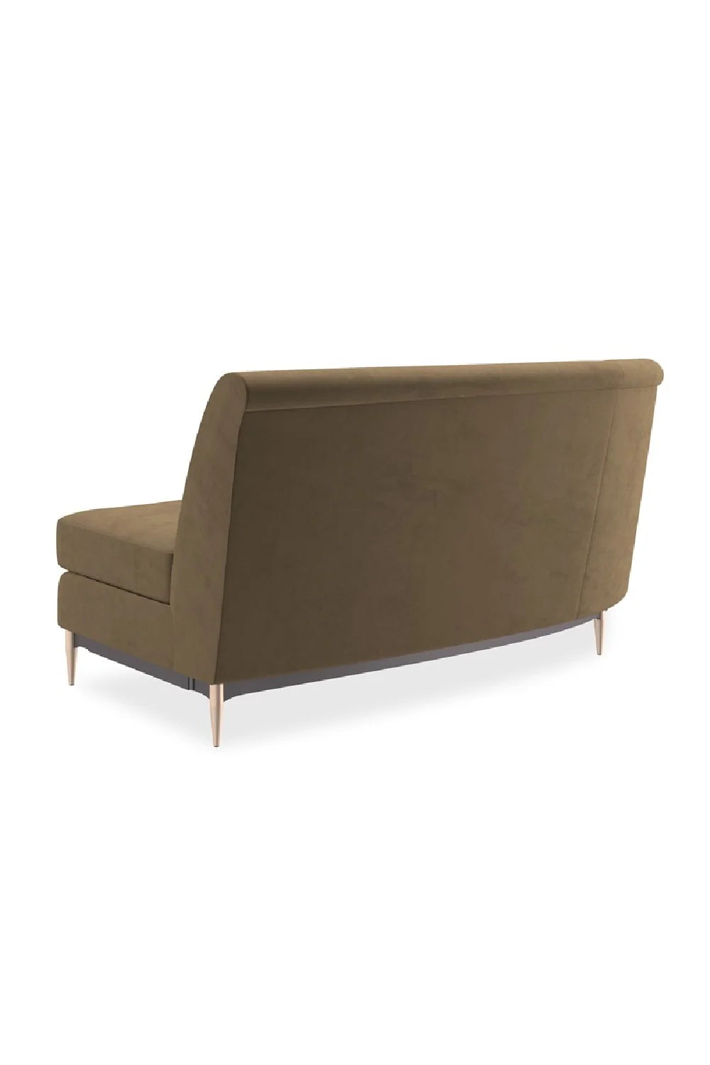 Luxury Velvet Fabric Sectional Sofa Modern Italian Style for Villa