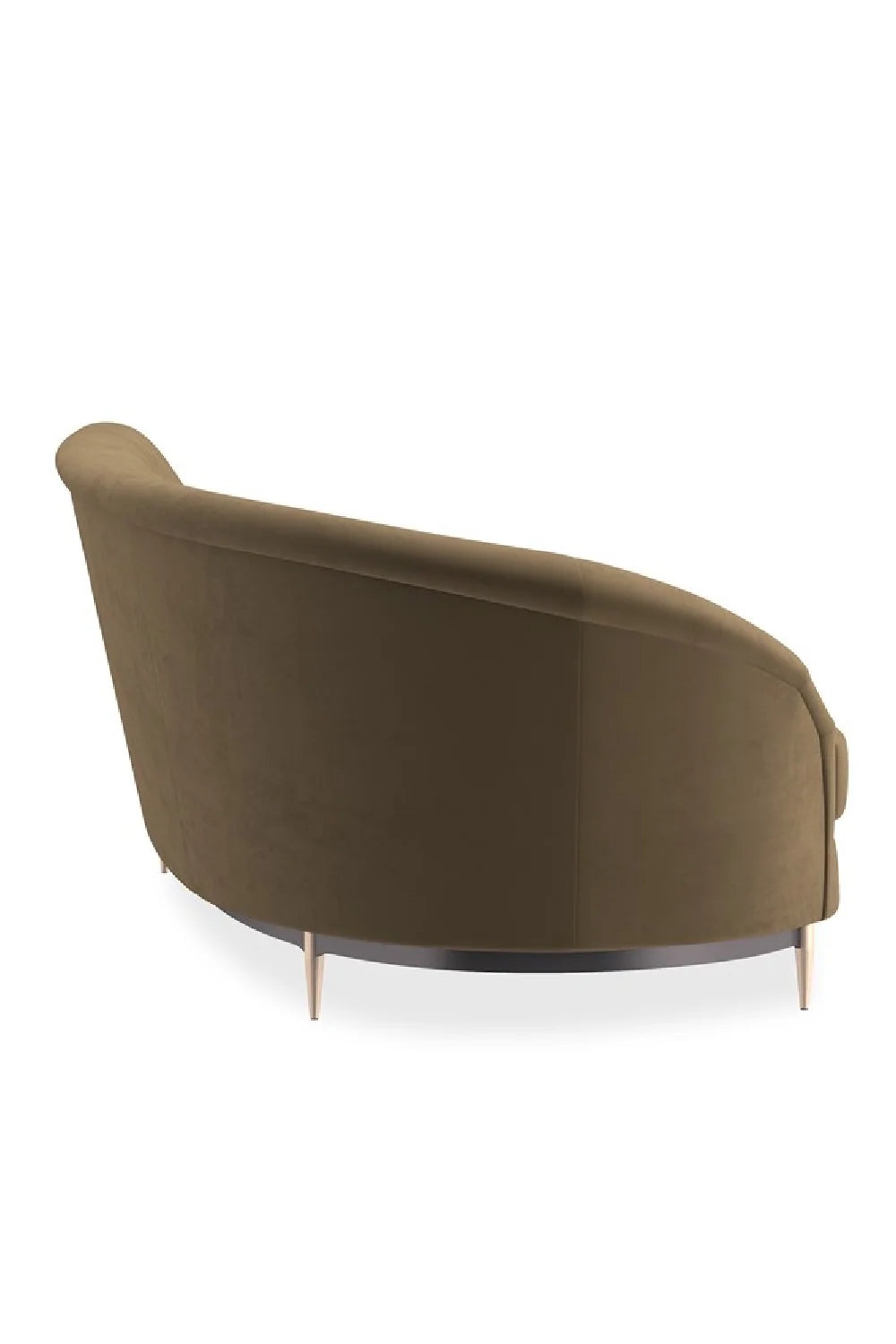 Luxury Velvet Fabric Sectional Sofa Modern Italian Style for Villa