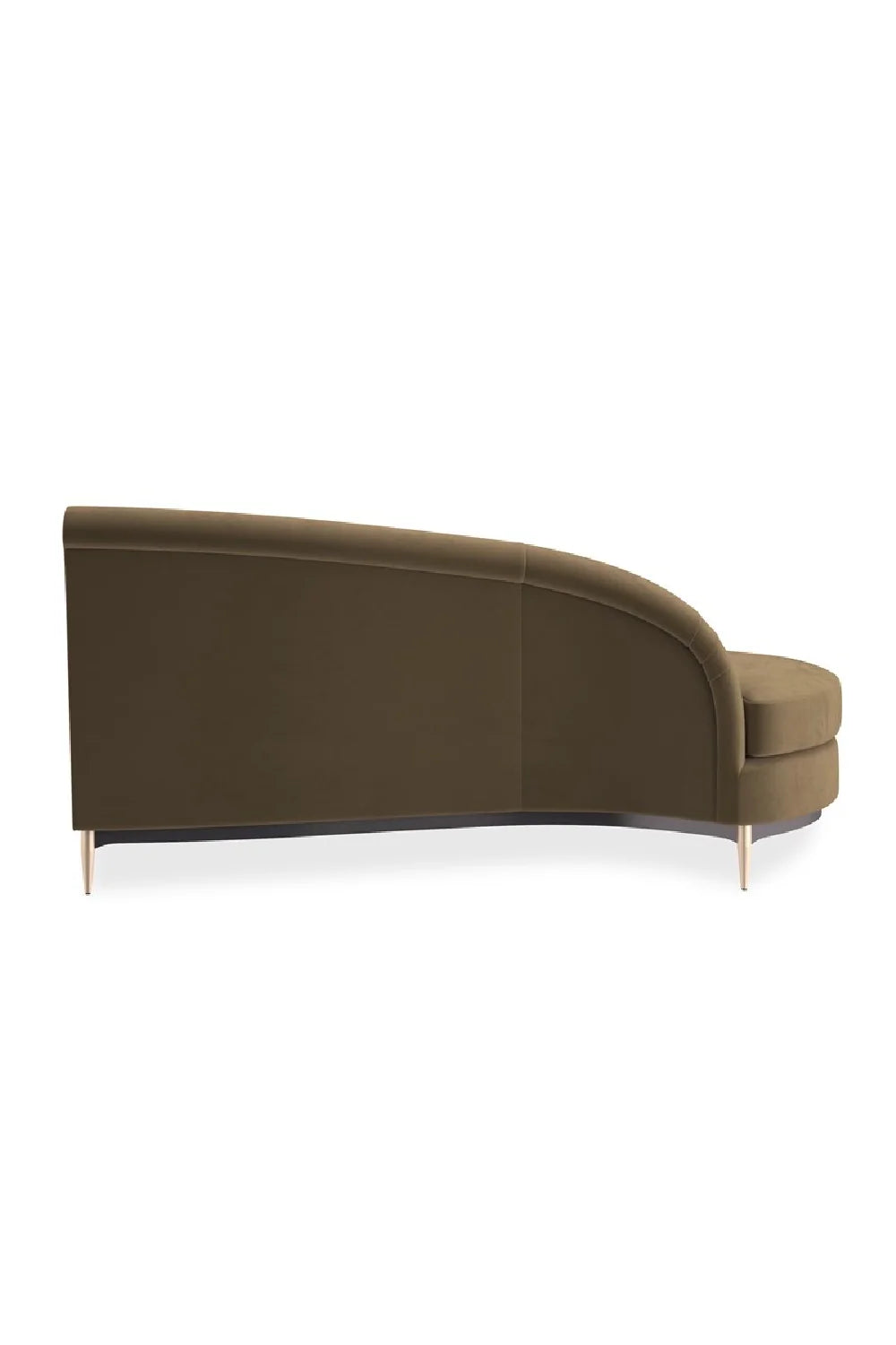 Luxury Velvet Fabric Sectional Sofa Modern Italian Style for Villa
