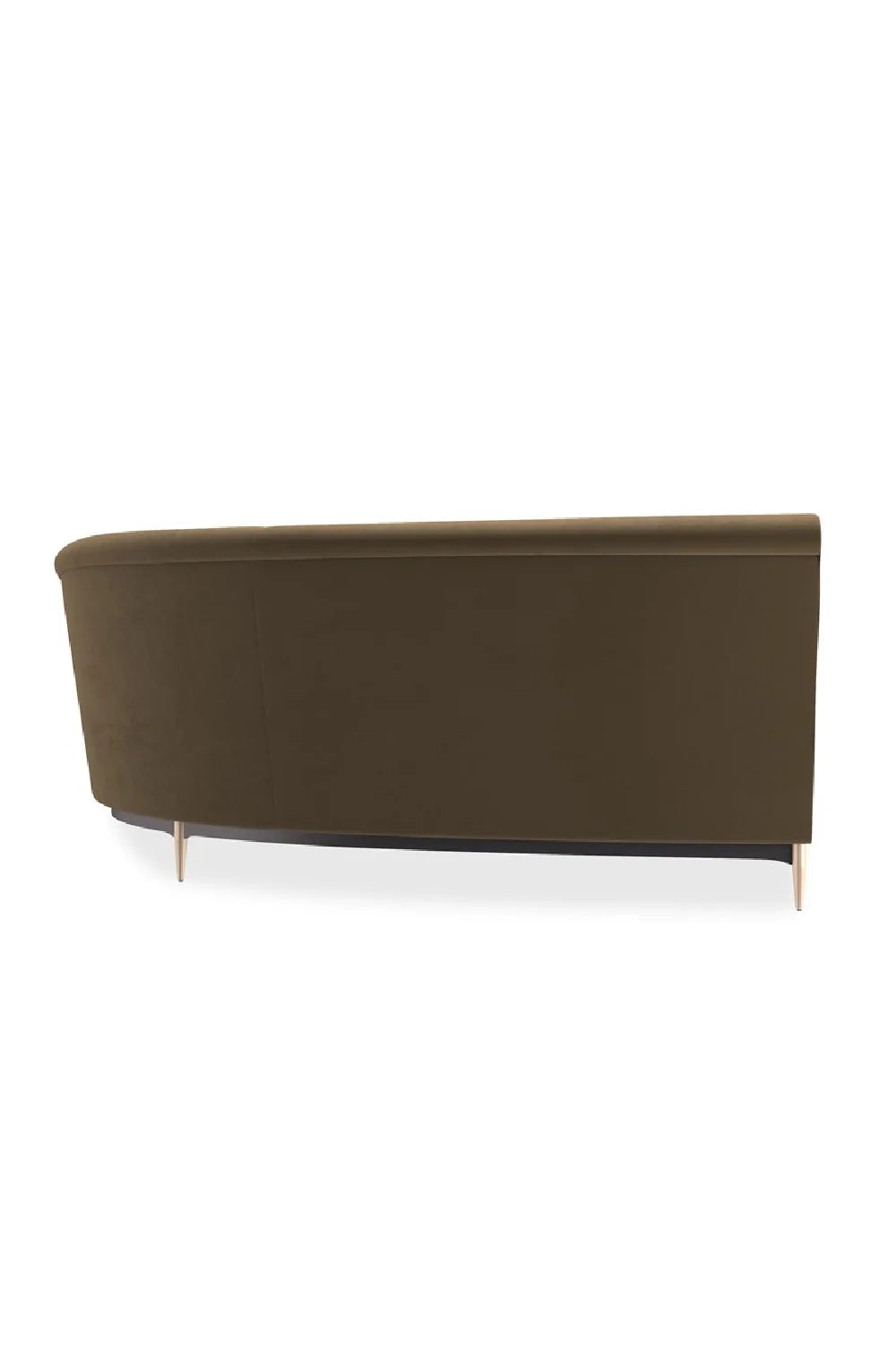 Luxury Velvet Fabric Sectional Sofa Modern Italian Style for Villa