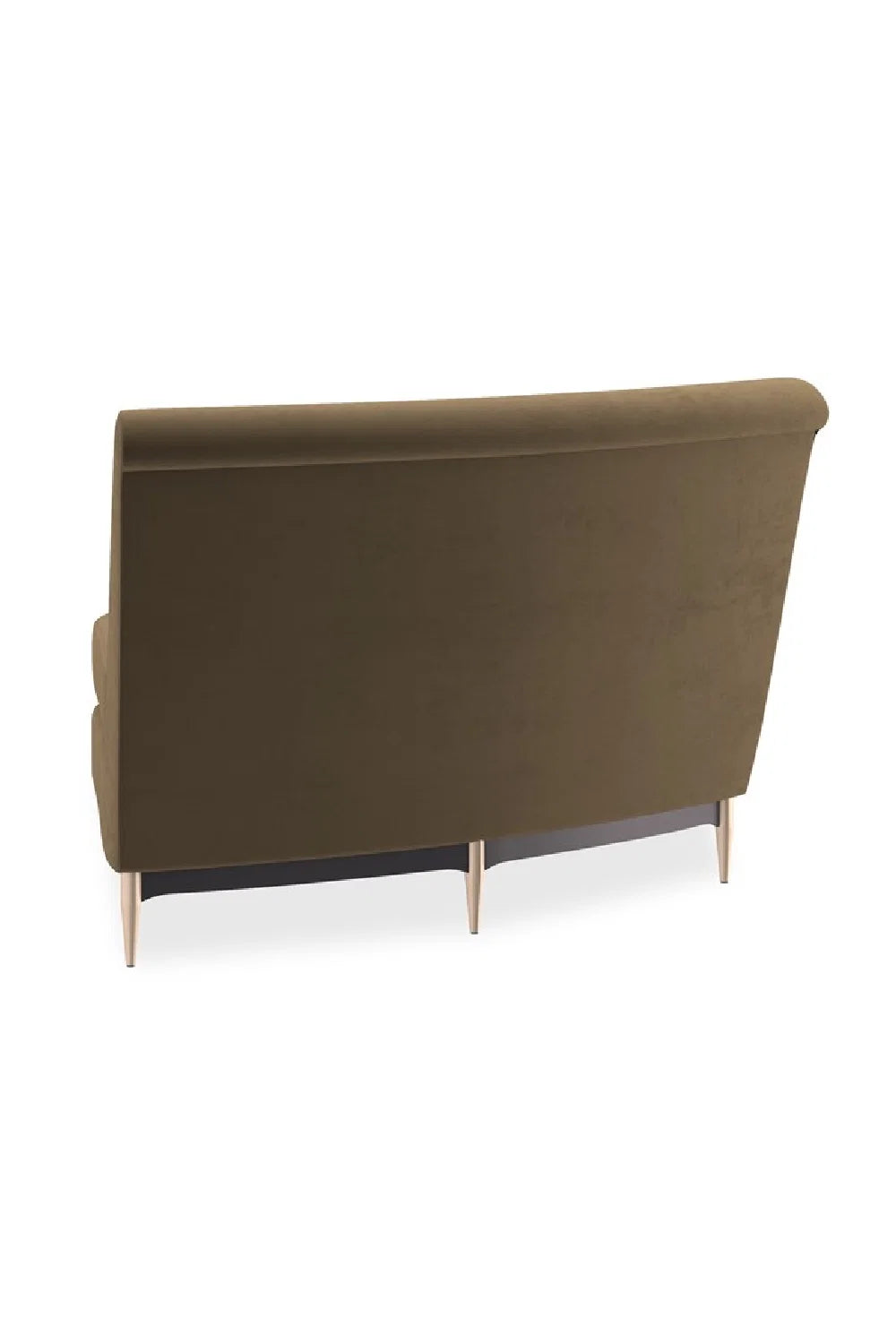 Luxury Velvet Fabric Sectional Sofa Modern Italian Style for Villa