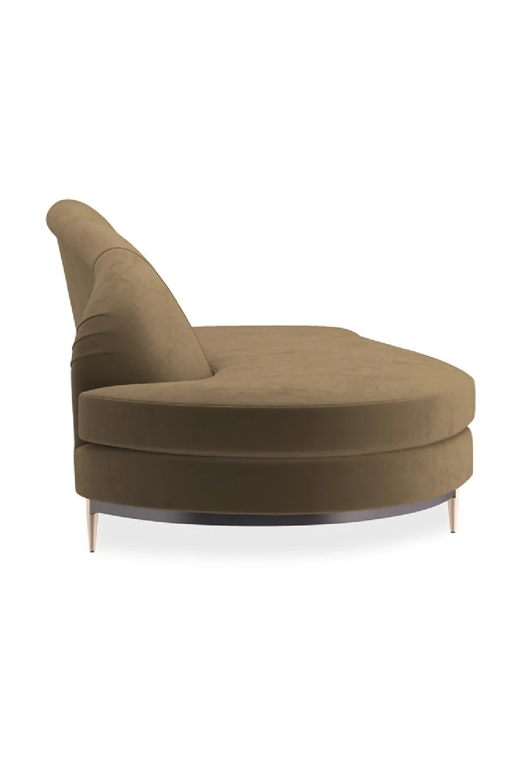 Luxury Velvet Fabric Sectional Sofa Modern Italian Style for Villa