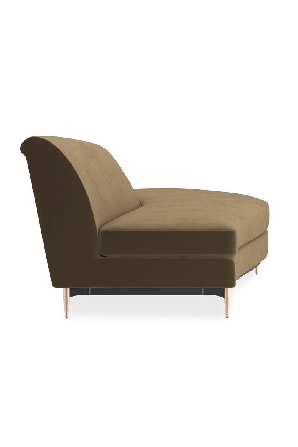 Luxury Velvet Fabric Sectional Sofa Modern Italian Style for Villa