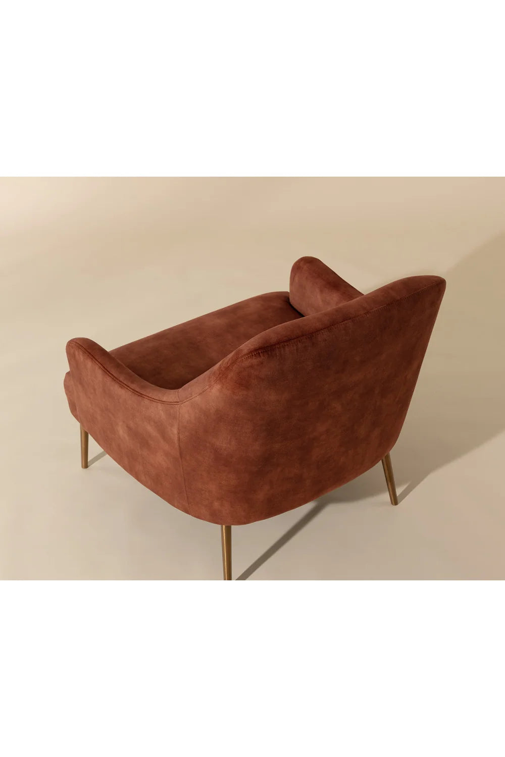 Luxury Velvet Lounge Chair Modern Italian Style for Villa