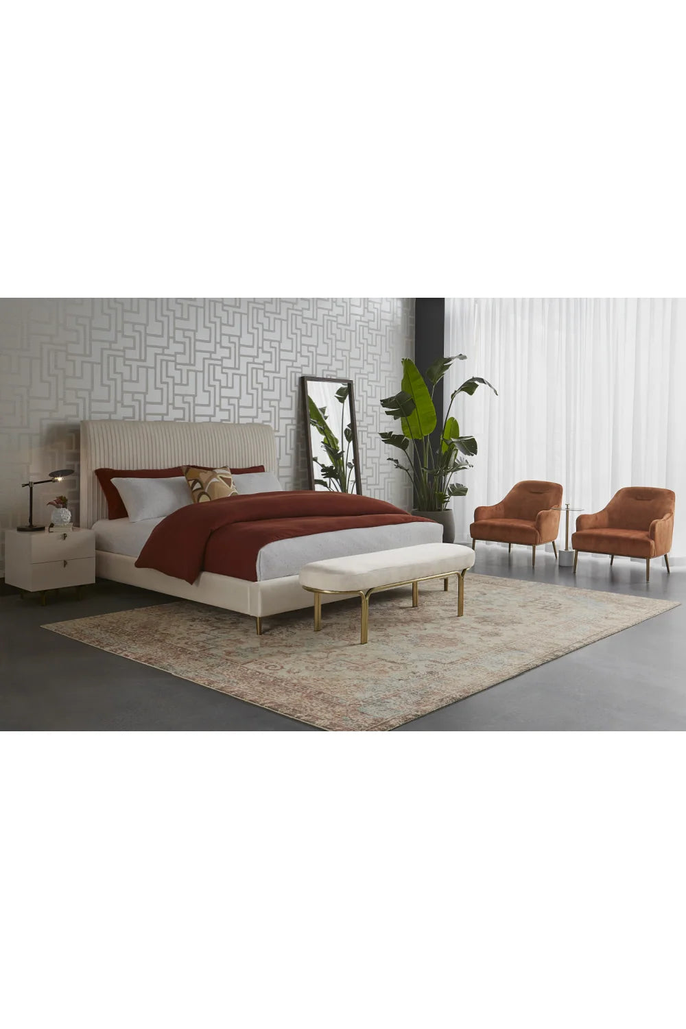 Luxury Velvet Lounge Chair Modern Italian Style for Villa