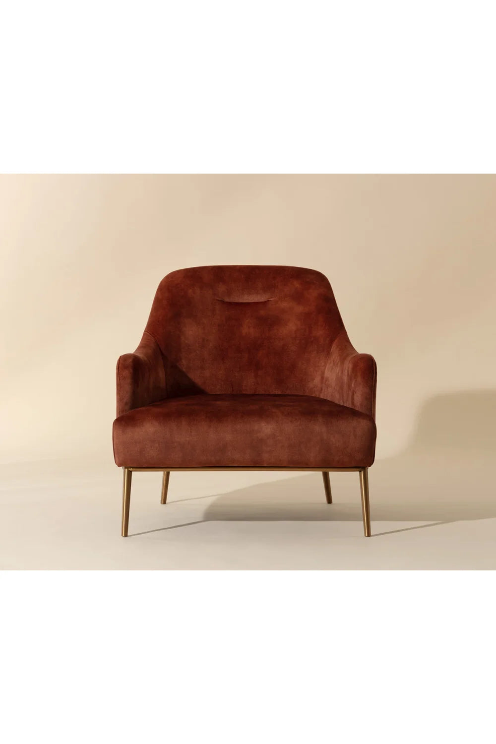 Luxury Velvet Lounge Chair Modern Italian Style for Villa