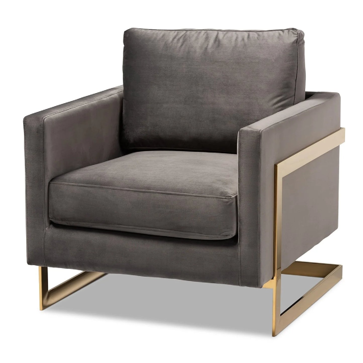 Luxury Velvet Matteo Accent Chair Modern Italian Style for Villa