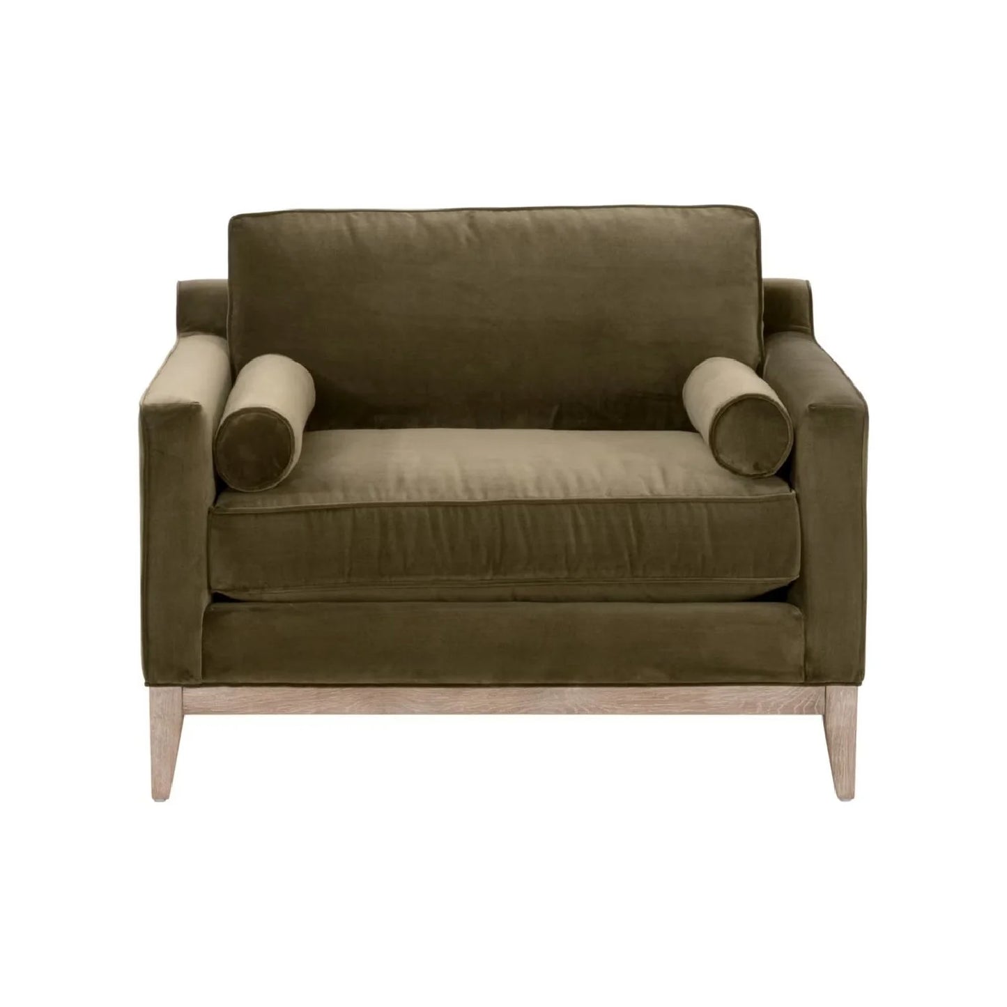 Luxury Velvet Modern Loveseat European Style for Villa