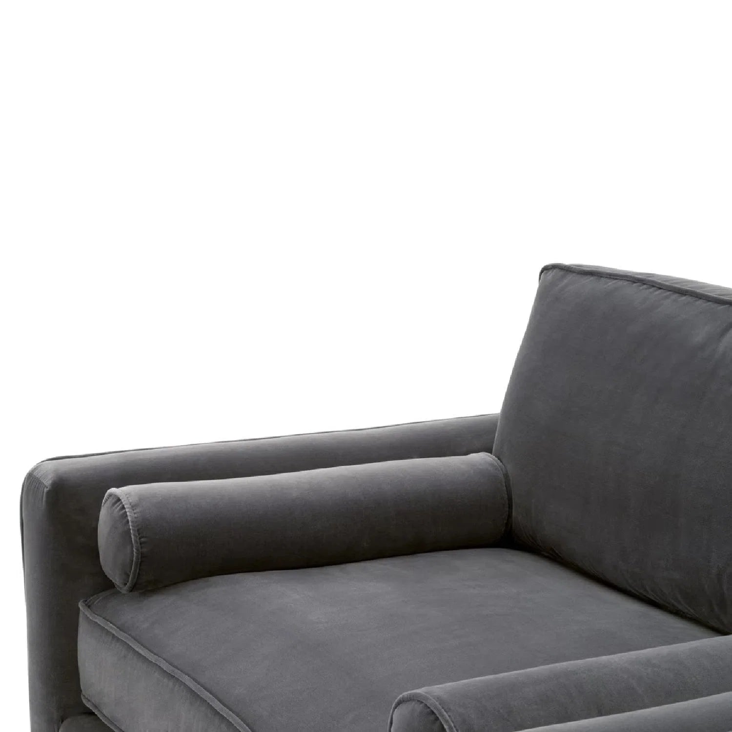 Luxury Velvet Modern Loveseat European Style for Villa