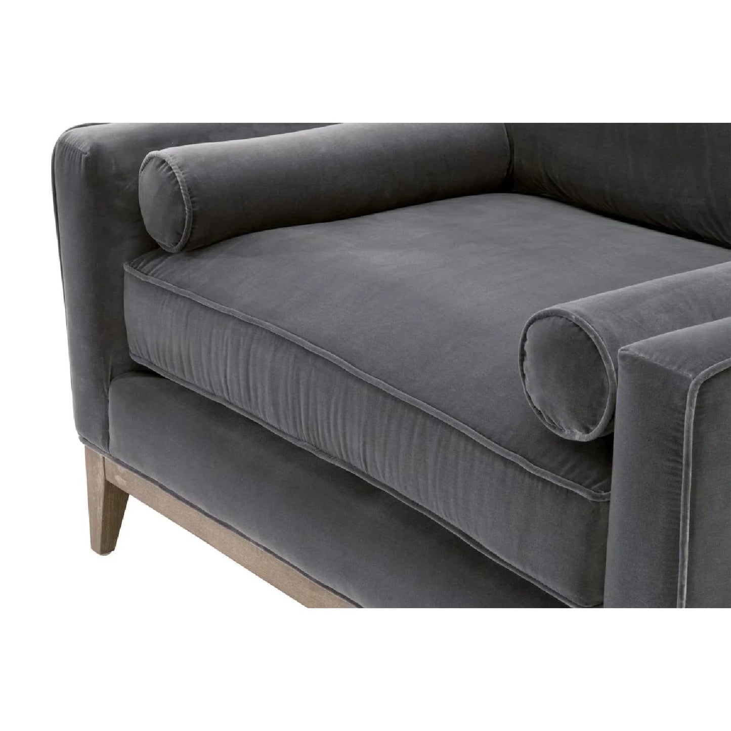 Luxury Velvet Modern Loveseat European Style for Villa