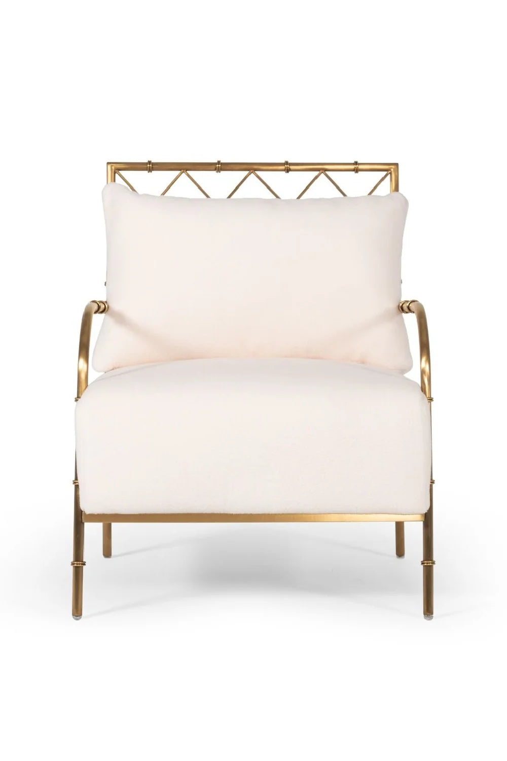 Luxury Velvet Padded Accent Lounge Chair Modern Italian Style for Villa