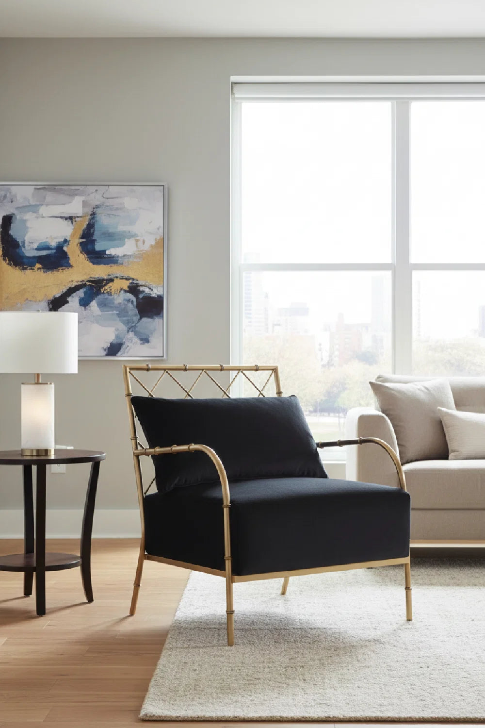 Luxury Velvet Padded Accent Lounge Chair Modern Italian Style for Villa