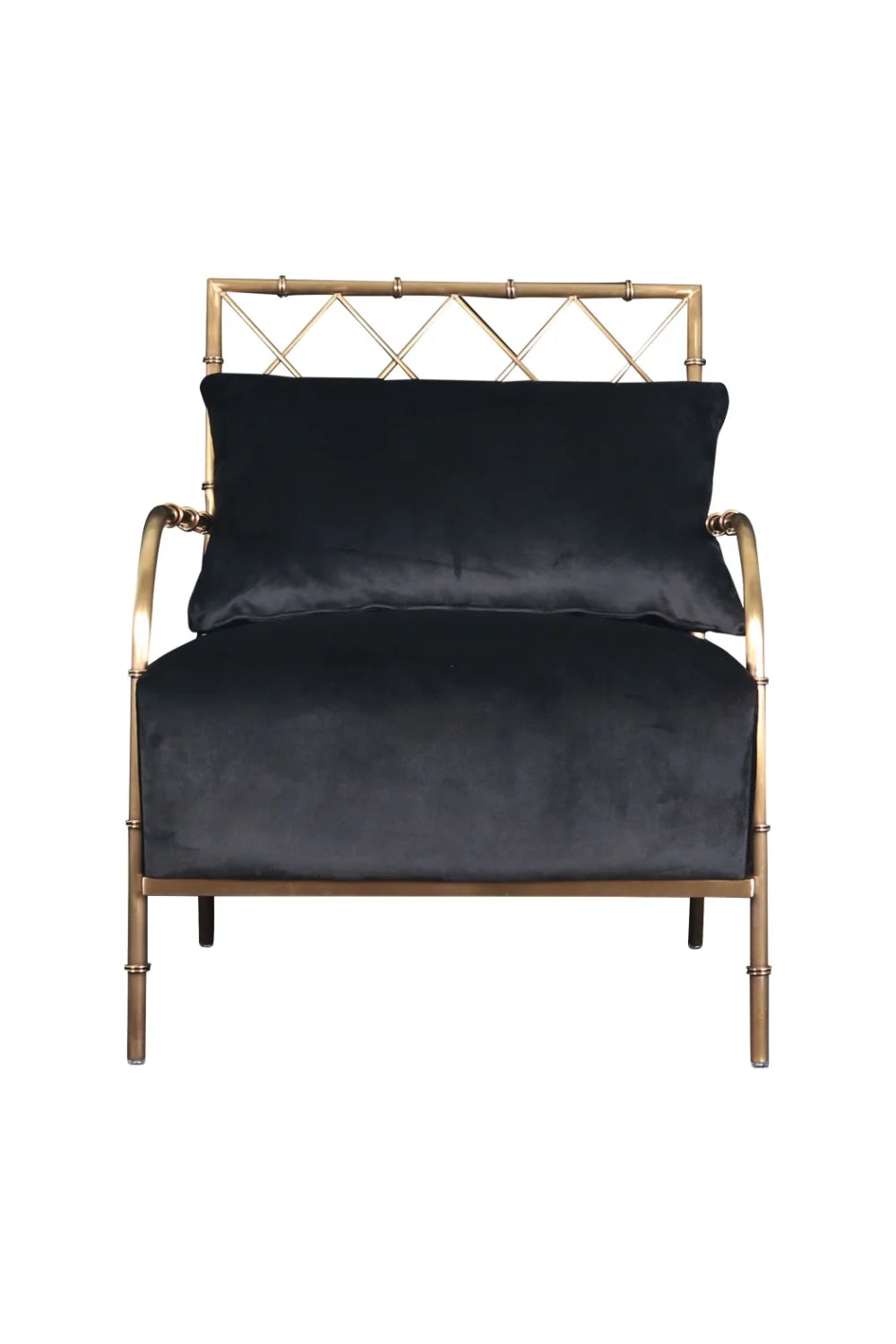 Luxury Velvet Padded Accent Lounge Chair Modern Italian Style for Villa