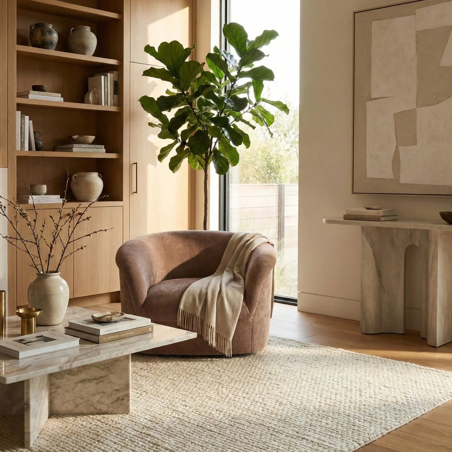 Luxury Velvet Rolled Arm Lounge Chair Modern Italian Style for Villa