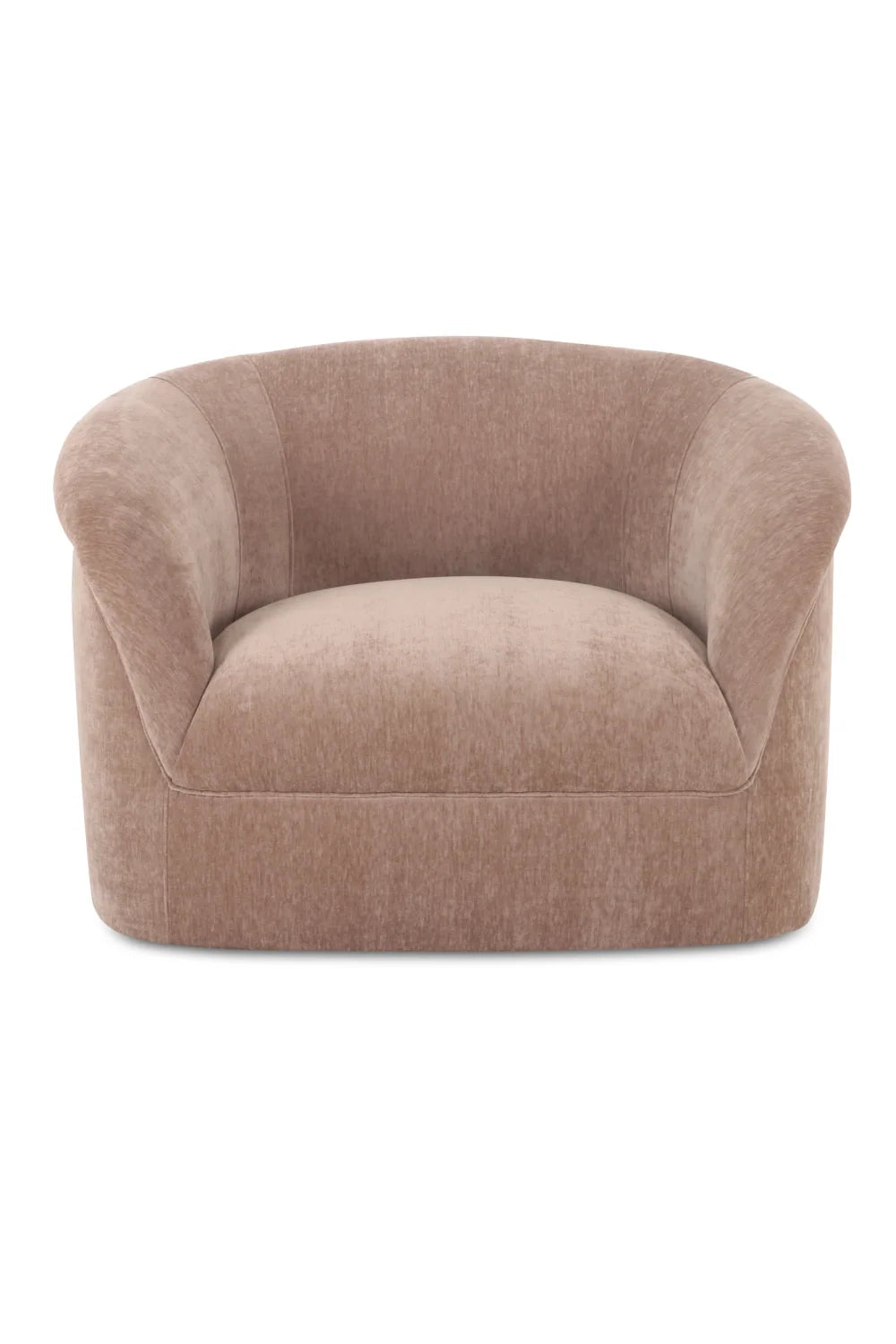 Luxury Velvet Rolled Arm Lounge Chair Modern Italian Style for Villa