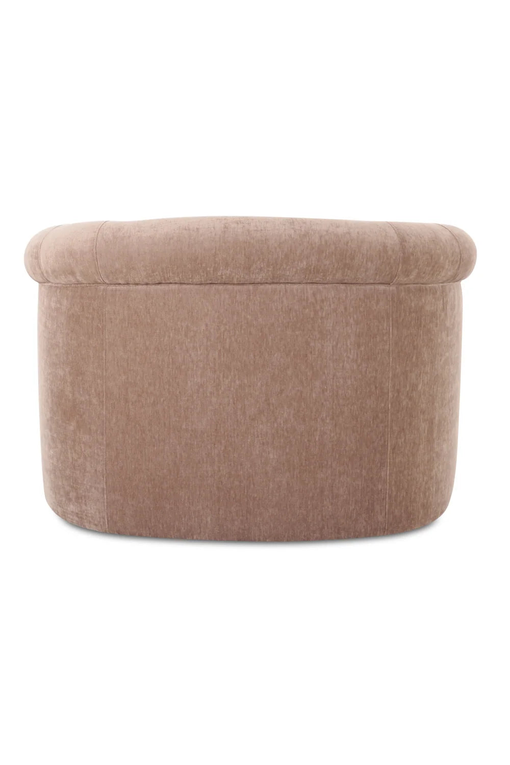 Luxury Velvet Rolled Arm Lounge Chair Modern Italian Style for Villa