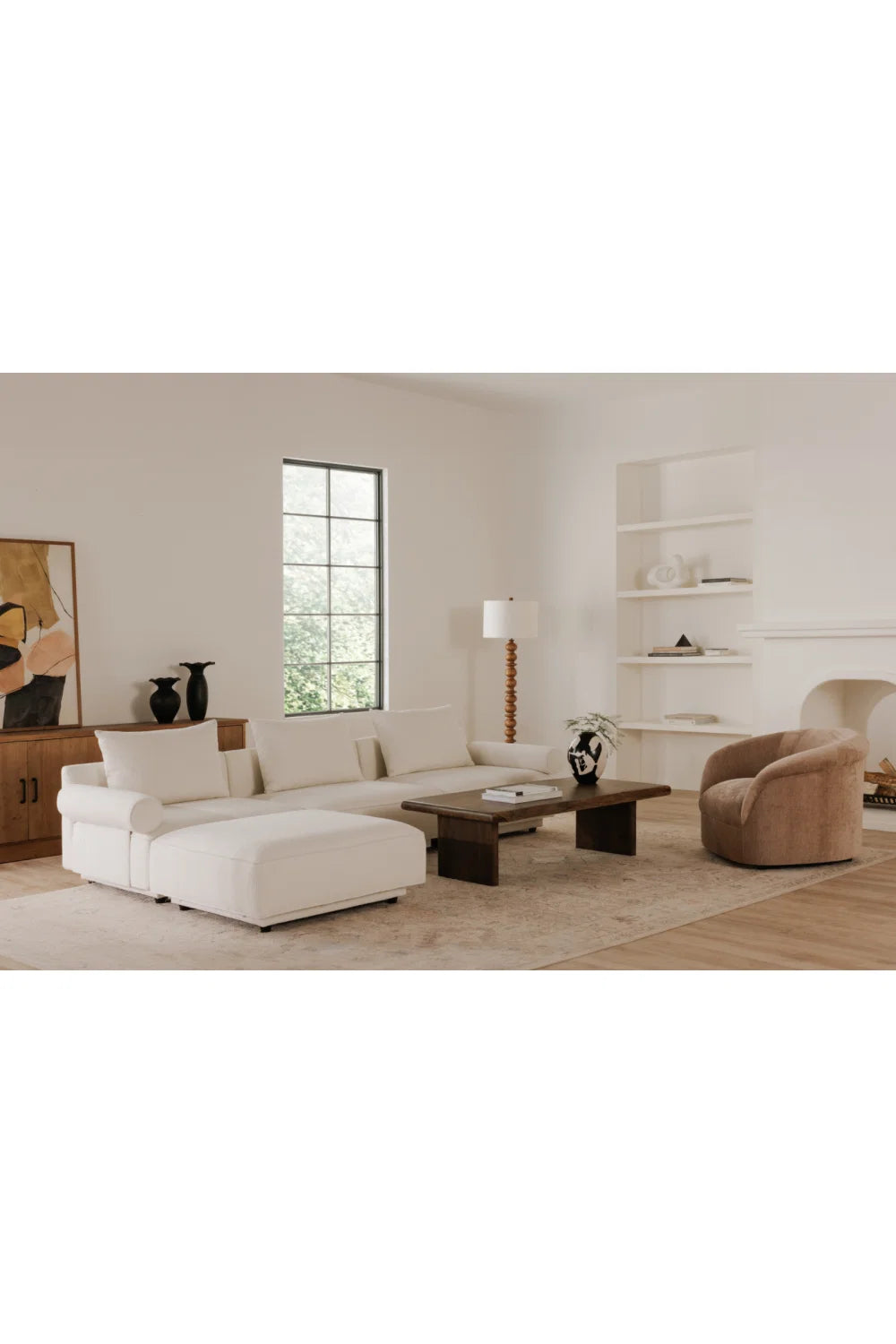 Luxury Velvet Rolled Arm Lounge Chair Modern Italian Style for Villa