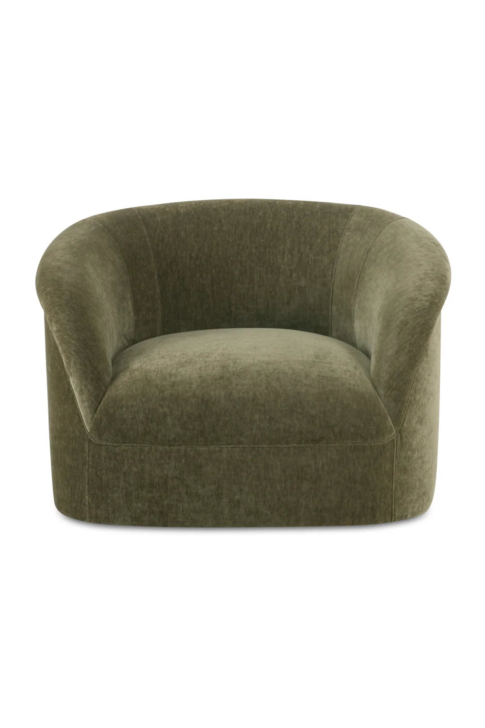 Luxury Velvet Rolled Arm Lounge Chair Modern Italian Style for Villa