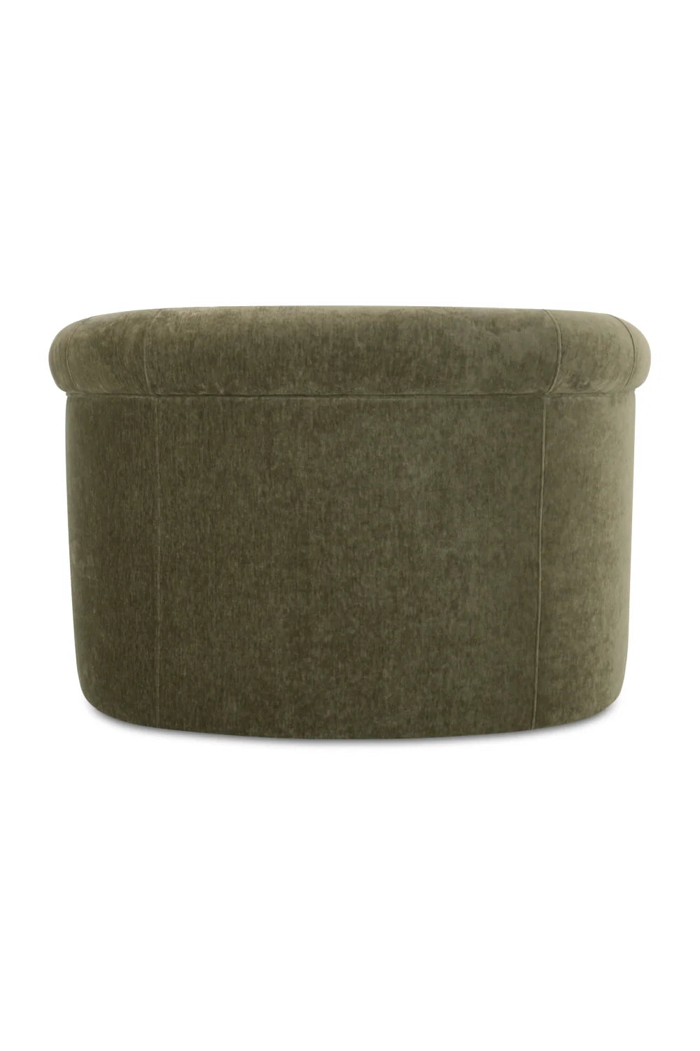 Luxury Velvet Rolled Arm Lounge Chair Modern Italian Style for Villa