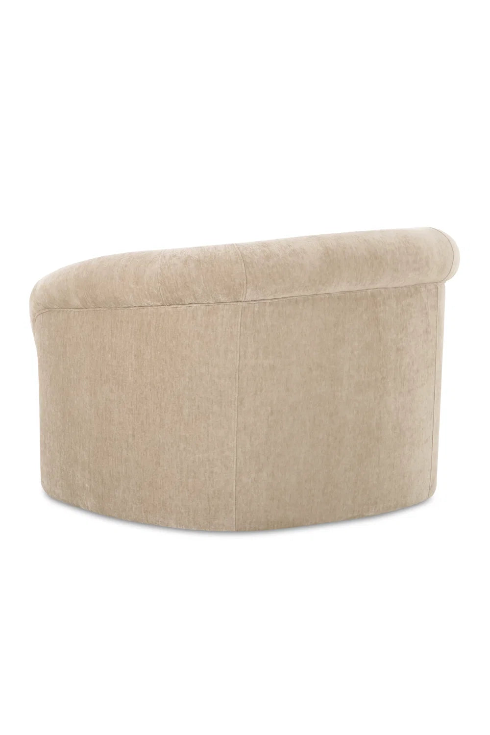 Luxury Velvet Rolled Arm Lounge Chair Modern Italian Style for Villa