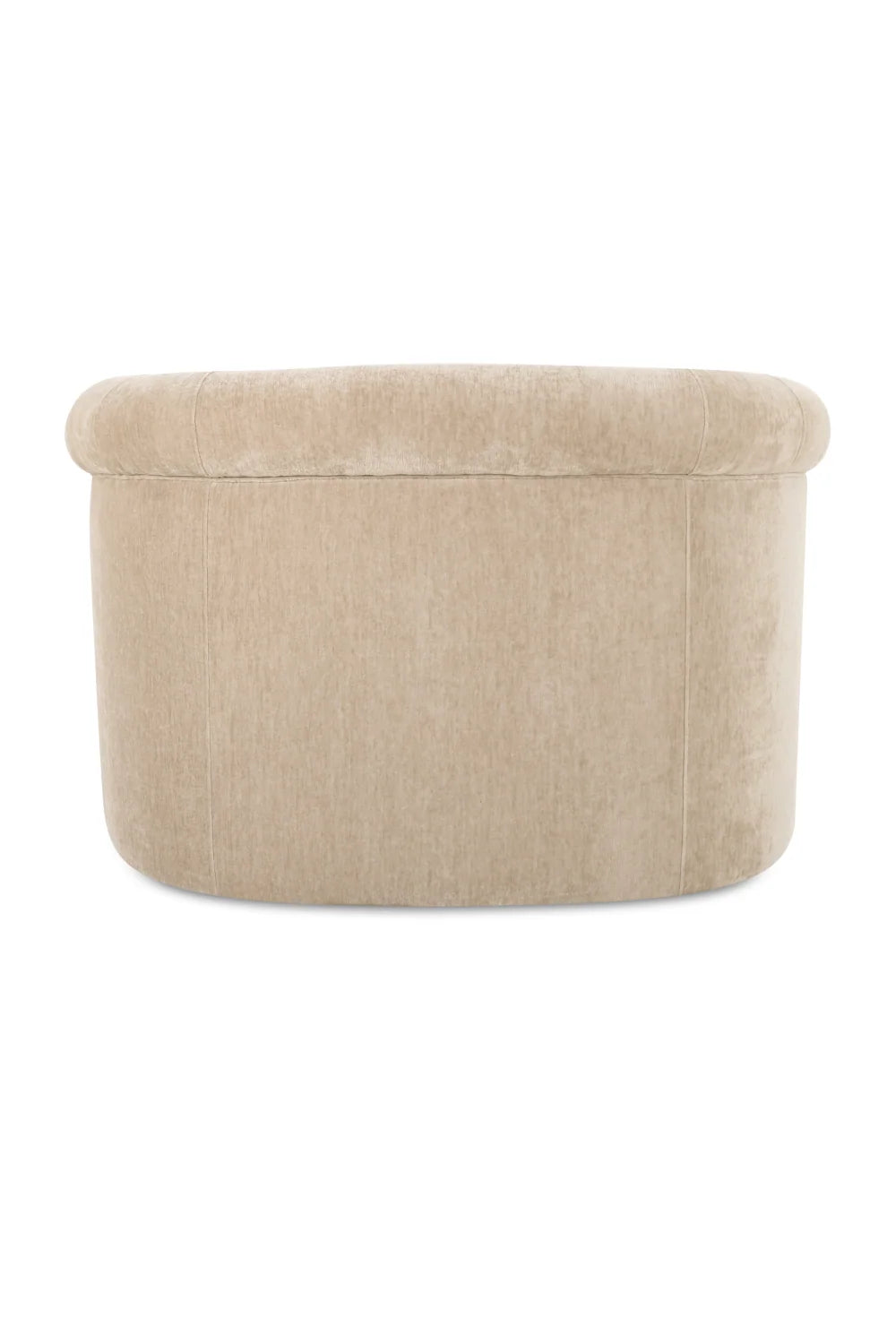 Luxury Velvet Rolled Arm Lounge Chair Modern Italian Style for Villa
